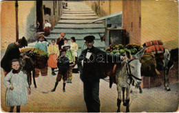 ** T2/T3 Gibraltar, Artichokes And Water Sellers, Market (EK) - Unclassified