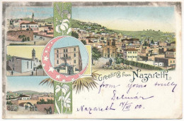 T2/T3 1900 Nazareth. Art Nouveau, Floral, Litho (EK) - Unclassified