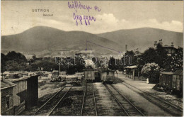 T2/T3 1911 Ustron, Bahnhof / Railway Station, Trains, Machine Factory (EK) - Non Classés