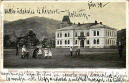 T2/T3 1909 Ustron, Weichsel, Moor-, Schlamm- Und Wellenbad, ältest. Molkencur I.d. Schles. Beskiden, Das Rathaus Mit Der - Non Classés