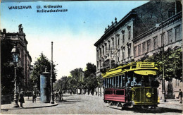 T2 Warszawa, Varsovie, Warschau, Warsaw; Ul. Królwska / Strasse / Street, Tram Line 3 + "K.u.k. BAHNHOFKOMMANDO Radom" - Non Classés