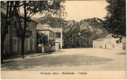 T2/T3 1917 Cetinje, Cettinje, Cettigne; Dvorska Ulica / Hofstraße / Street View, Palace (EK) - Unclassified