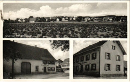 T2/T3 1952 Rengetsweiler (Meßkirch), Wirtschaft Zur Krone, Gasthaus Zum Frieden / Inn, Hotel, Restaurant (small Tear) - Ohne Zuordnung