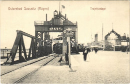 ** T1 Sassnitz (Rügen), Ostseebad, Trajektanlage / Railway Ferry Connection, Trajectory, Locomotive - Unclassified