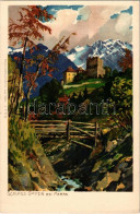 ** T1 Merano, Meran (Südtirol); Schloss Goyen / Castel Gaiano. Künstlerpostkarte Von Tirol Litho S: H. Zeno Diemer - Non Classés