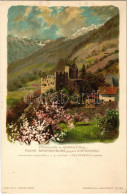 ** T1 Merano, Meran (Südtirol); Frühling, Ruine Brunnenburg Gegen Vintschgau / Castle With Val Venosta. Verlag D. Künstl - Non Classés