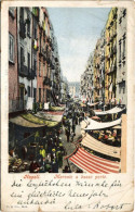 T3 1901 Napoli, Naples; Mercato A Basso Porto / Market (tears) - Ohne Zuordnung