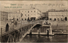 T2 1908 Taranto, Scorcio Del Ponte Girevole, Restaurant Du Vesuvio - Non Classés