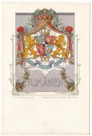 ** T2/T3 Rumänien. Kunstverlag Paul Kohl No. 33. / Romanian Coat Of Arms. Art Nouveau, Floral, Litho (fl) - Ohne Zuordnung