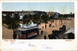 * T2/T3 1902 Braila, Piata Regala / Square, Tram (Rb) - Non Classés