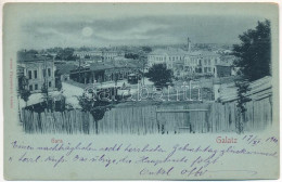 * T3/T4 1900 Galati, Galatz; Gara. Anton Pappadopol / Railway Station At Night (Rb) - Non Classificati