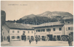 T2 1916 Kobarid, Caporetto; La Piazza, Gostilna Mesnica, Gostilna Pri Studeneu / Square, Restaurant And Hotel, K.u.k. So - Unclassified