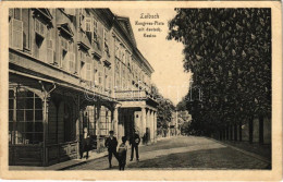 T2/T3 1917 Ljubljana, Laibach; Kongress-Platz Mit Deutsch. Kasino / German Casino (EK) - Ohne Zuordnung