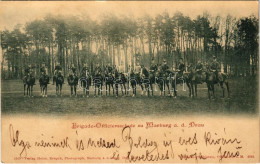 T2 1899 (Vorläufer) Maribor, Marburg A.d. Drau; Brigade-Officiersschule. Heinr. Krapek / Military School's Officers - Unclassified