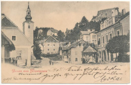 T2/T3 1900 Planina Pri Sevnici, Montpreis; Street, Castle Ruins, Church (fl) - Ohne Zuordnung