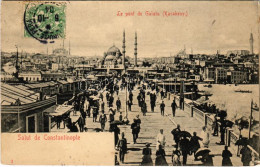 T2/T3 1904 Constantinople, Istanbul; Le Pont De Galata (Karakeuy) / Bridge. TCV Card (EK) - Ohne Zuordnung