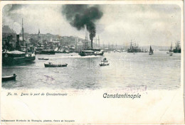 ** T4 Constantinople, Istanbul; Dans Le Port (cut) - Non Classés