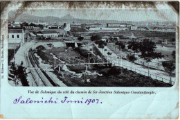 * T3 1903 Constantinople, Istanbul; Cote Du Chemin De Fer Jonction Salonique-Constantinople / Thessaloniki-Istanbul Rail - Non Classés
