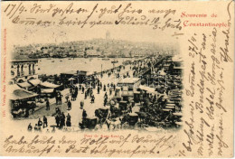 T2/T3 1899 (Vorläufer) Constantinople, Istanbul; Pont De Kara-Keni / Galata Bridge - Ohne Zuordnung