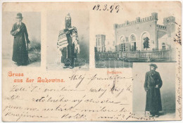 T3 1899 (Vorläufer) Sadhora, Sadagóra, Sadigura; Gruss Aus Bukowina / Jewish Types From Bukovina, Judaica, Synagouge (EK - Ohne Zuordnung
