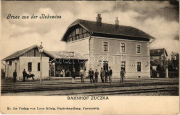 ** T2/T3 Zuczka, Jucica (Chernivtsi, Czernowitz, Cernauti, Csernyivci) (Bukovina, Bukowina); Bahnhof Zuczka. Gruss Aus D - Zonder Classificatie