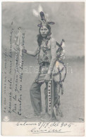 T2 1905 Indián - Dekorált Képeslap / Indian Folklore - Decorated - Non Classés