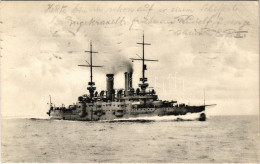 T2 1910 K.u.K. Kriegsmarine SMS Habsburg. Phot. A. Beer, F.W. Schrinner Pola 1909. - Unclassified