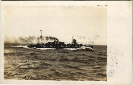 T2 1916 K.u.K. Kriegsmarine SM Tb 50 Torpedoboot In Voller Fahrt Von Pola Nach Sebenico - Non Classés