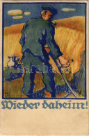 ** T3/T4 Wieder Daheim! Kriegsgefangenen Heimkehrkarte No. 5. Kirchl. Kriegshilfe Paderborn / WWI German Military, Homec - Sin Clasificación