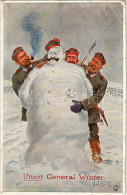 T3 1916 Unser General Winter. Wohlgemuth & Lissner Primus Postkarte No. 1085. / Első Világháborús Német Katonai Humor, H - Zonder Classificatie