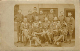 * T3 Első Világháborús Osztrák-magyar Katonai Lap, Lövészbojtos Katonák és Hangszerek / WWI K.u.k. Military Group Photo  - Sin Clasificación