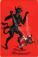 ** T2/T3 Üdvözlet A Krampusztól! / Krampus As Puppet Master (kopott Sarkak / Worn Corners) - Non Classés