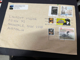 13-10-2023 (4 U 14) Canada Posted To Australia (2 Covers) 1 Cover Is 24 X 16 Cm Size - Cartas & Documentos