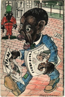 ** T2 Afroamerikai újságos Fiú - Saját Kézzel Rajzolt / Black American Newspaper Boy - Hand Drawn Art S: Kiss Géza - Ohne Zuordnung