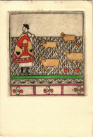 T2/T3 1937 Magyar Népművész Lap. Eredeti Kézzel Festett Rézkarc / Hungarian Folk Art, Original Hand-coloured Etching. Co - Sin Clasificación