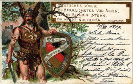 T2/T3 1899 (Vorläufer) Bund Der Deutschen In Böhmen. Art Nouveau, Litho S: W. Schultz - Sin Clasificación
