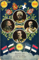 ** T3 1912 Balkanski Savez / L'union Fait La Force / Balkan League: Nicholas I Of Montenegro, Peter I Of Serbia, Ferdina - Ohne Zuordnung