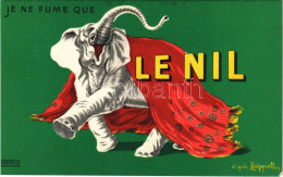 ** T2/T3 Je Ne Fume Que "Le Nil" / Francia Cigaretta Reklám / French Cigarette Advertisement. Litho S: Leonetto Cappiell - Zonder Classificatie