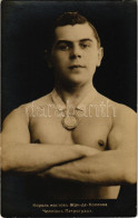 * T2/T3 1918 King Of Bridges - Jean De Colonne, Champion Of Petrograd / Orosz Birkózó / Russian Wrestler, Sport Photo (f - Non Classificati