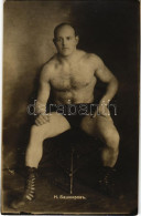 * T2/T3 1918 I. Bashkirov Orosz Birkózó / Russian Wrestler, Sport Photo (EK) - Unclassified