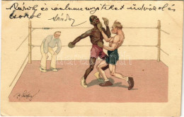 * T3 1925 Ökölvívás / Boxing, Sport. B.K.W.I. 278-5. S: Fritz Schönpflug (ázott / Wet Damage) - Ohne Zuordnung