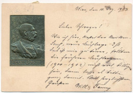 T2 1903 Viribus Unitis - Franz Josef I. / Ferenc József Dombornyomott Portréja / Embossed Portrait Of Franz Joseph - Non Classés