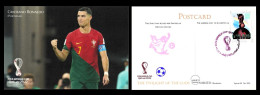 RARE Collector's Edition Picture POSTCARD, 2022 FIFA World Cup Soccer Football In Qatar, Portugal Player Ronaldo - 2022 – Qatar