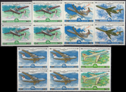 RUSSIE - Avions De L'Aéroflot Blocs De 4 - Unused Stamps