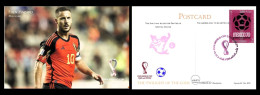RARE Collector's Edition Picture POSTCARD, 2022 FIFA World Cup Soccer Football Qatar, Belgium Player Eden Hazard - 2022 – Qatar