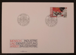 SD)1984, GERMANY, FIRST DAY COVER, PEOPLE INDUSTRY AND WORK, CONSTRUCTION HEALTHY BEINGS, FDC - Sammlungen