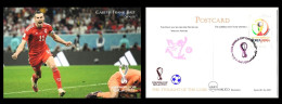 RARE Collector's Edition Picture POSTCARD, 2022 FIFA World Cup Soccer Football Qatar, Wales Player Gareth Frank Bale - 2022 – Qatar