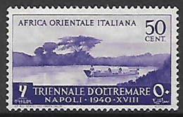 COLONIE ITALIANE A.O.I. 1940 1°MOSTRA TRIENNALE D'OLTREMARE  SASS. 30  MLH VF - Afrique Orientale Italienne