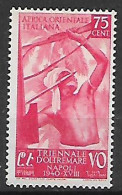 COLONIE ITALIANE A.O.I. 1940 1°MOSTRA TRIENNALE D'OLTREMARE  SASS. 31  MLH VF - Africa Oriental Italiana