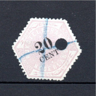 Niederlande 1877 Telegram Marke (TG 6) Gebraucht - Telegrafi